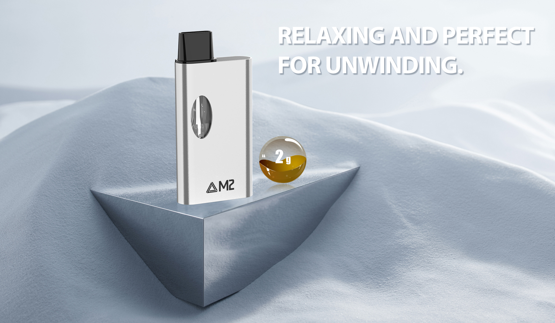 Yocan Gold M2 Banner - RELAXING AND PERFEC FOR UNWINDING.
