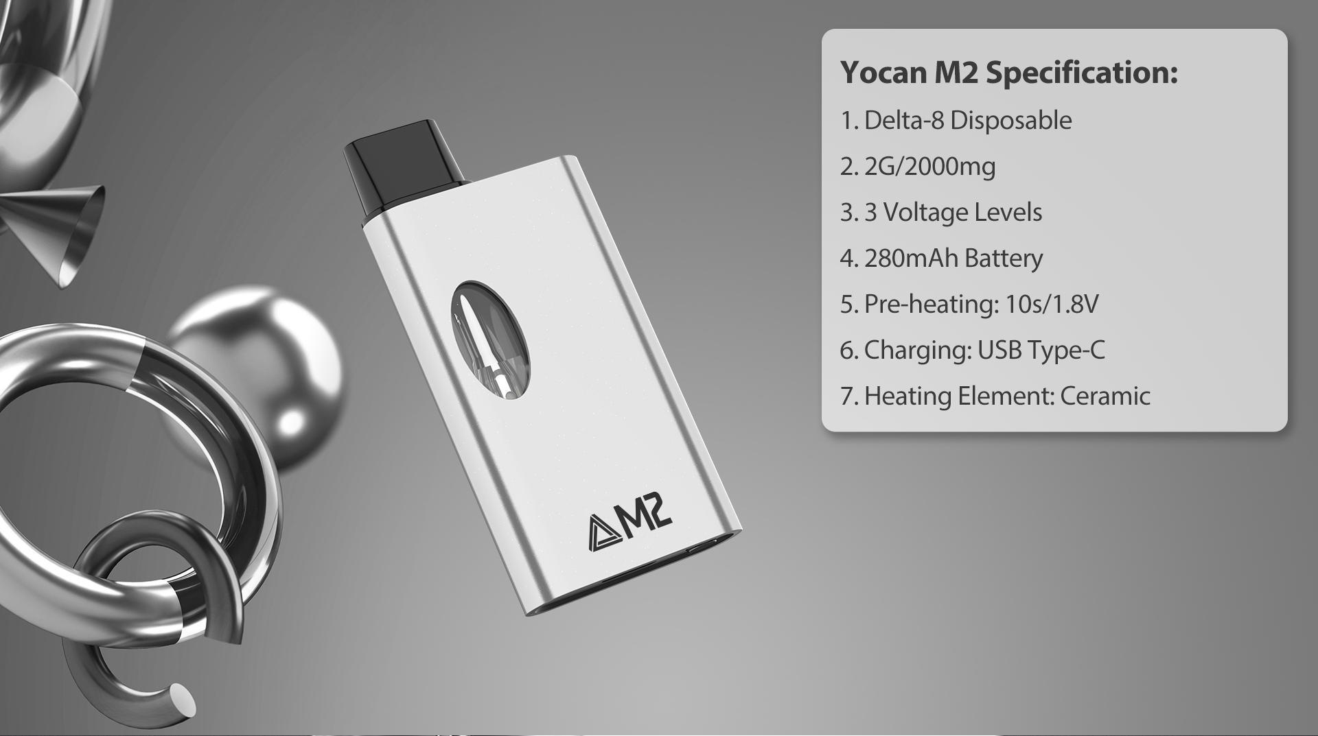Yocan Gold M2 Specification