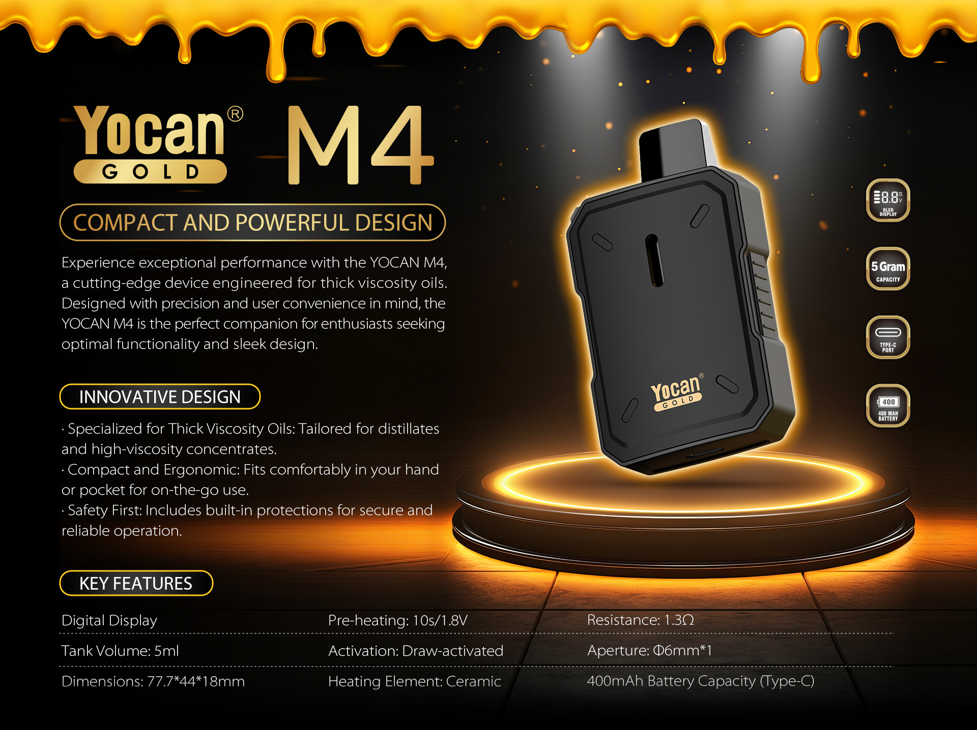 Yocan Gold M4 Banner